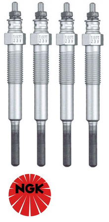 SET OF 4 NGK GLOW PLUGS TO SUIT TOYOTA LANDCRUISER BJ60R 3B DIESEL 3.4L I4