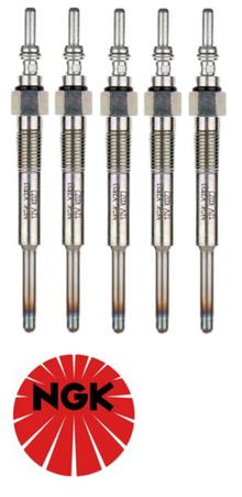 SET OF 5 NGK GLOW PLUGS TO SUIT VOLKSWAGEN LT35 2D AVR TURBO DIESEL 2.5L I5