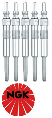 SET OF 5 NGK GLOW PLUGS TO SUIT VOLKSWAGEN TRANSPORTER T5 AXD AXE TURBO DIESEL 2.5L I5