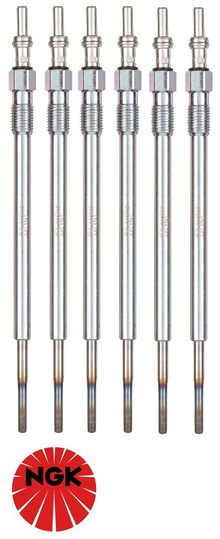 SET OF 6 NGK GLOW PLUGS TO SUIT JEEP GRAND CHEROKEE WK EXF TURBO DIESEL 3.0L V6