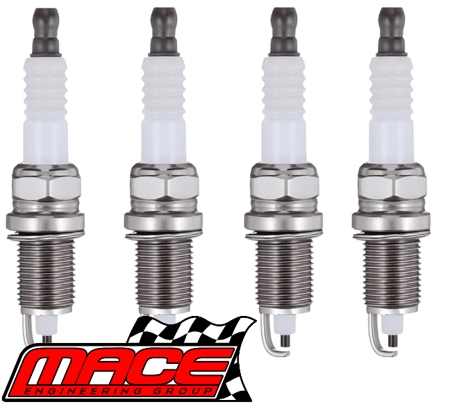 SET OF 4 MACE COPPER CORE SPARK PLUGS TO SUIT KIA RIO BC A5D 1.5L I4 TILL 08/2002