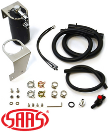 SAAS BAFFLED OIL CATCH CAN KIT TO SUIT NISSAN PATROL GU Y61 TD42 TD42T TD42TI TURBO DIESEL 4.2L I6