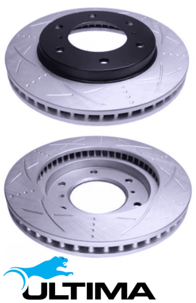 ULTIMA FRONT DISC BRAKE ROTOR SET TO SUIT MITSUBISHI TRITON MQ MR 4N15 2.4L I4 SINGLE PISTON CALIPER
