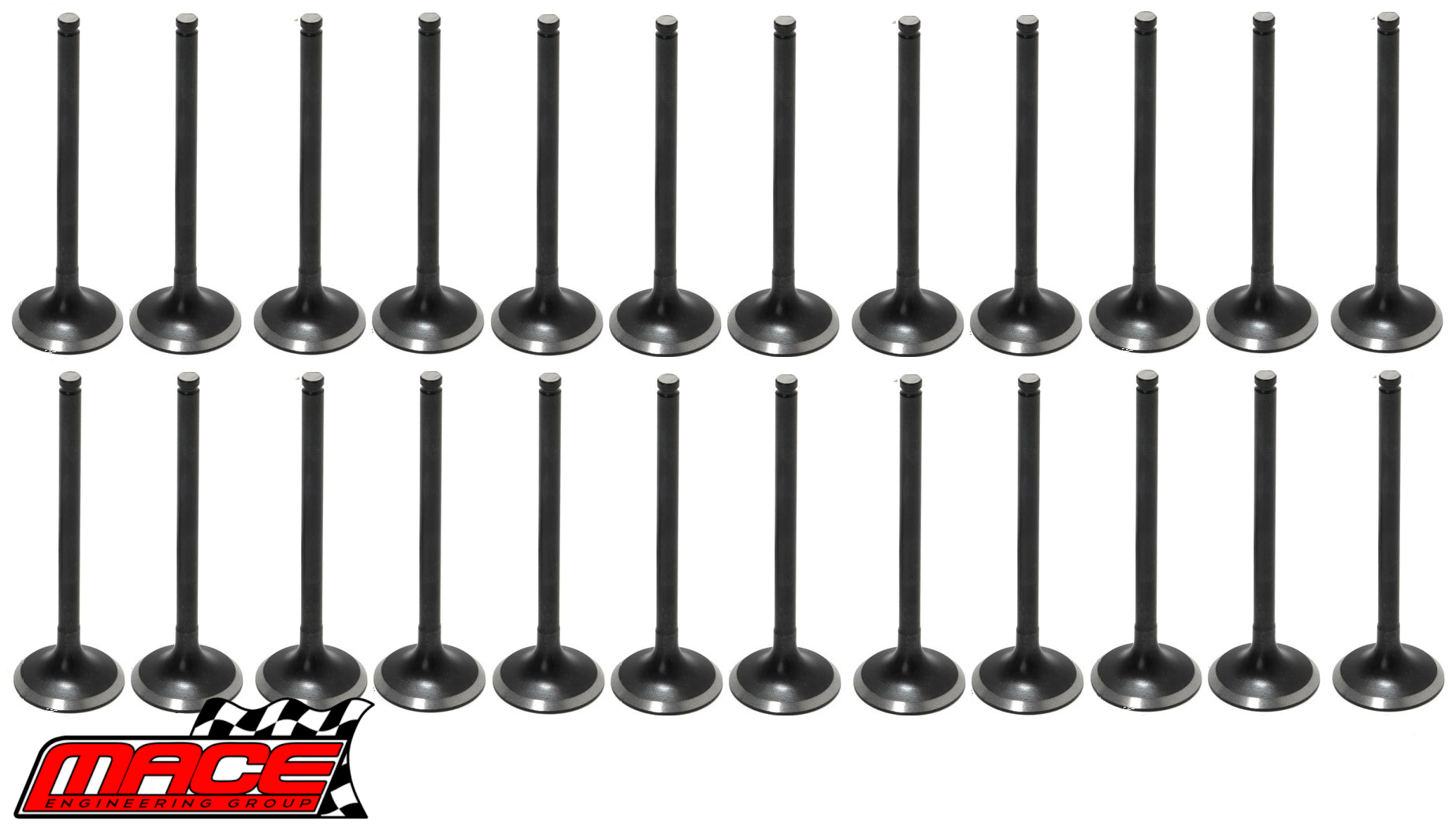 24 X MACE STANDARD INTAKE AND EXHAUST VALVE TO SUIT FORD BARRA 182 190 195 E-GAS ECOLPI 4.0L I6