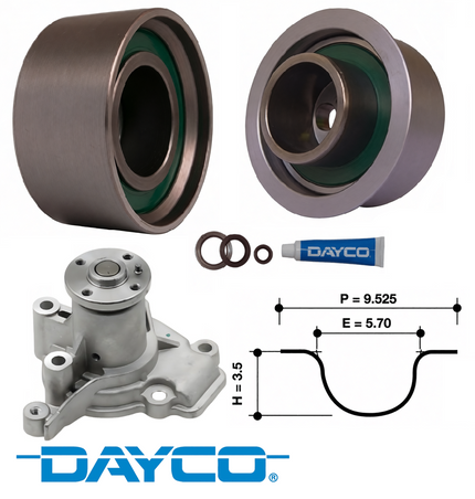 DAYCO TIMING BELT KIT TO SUIT HYUNDAI COUPE RD G4GM 1.8L I4