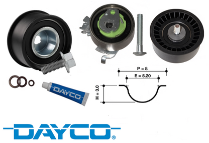 DAYCO TIMING BELT KIT TO SUIT HOLDEN BARINA SB C16XE X16XE 1.6L I4