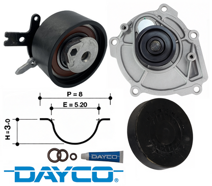 DAYCO TIMING BELT KIT TO SUIT HOLDEN LWH LVN TURBO DIESEL 2.5L 2.8L I4