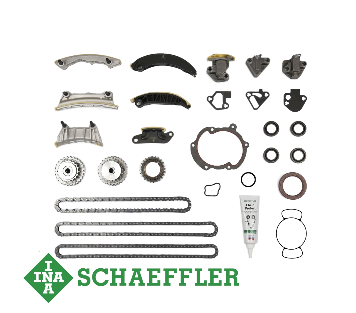 INA PREMIUM TIMING CHAIN KIT WITH GEARS TO SUIT BUICK LACROSSE ALLOYTEC LY7 3.6L V6
