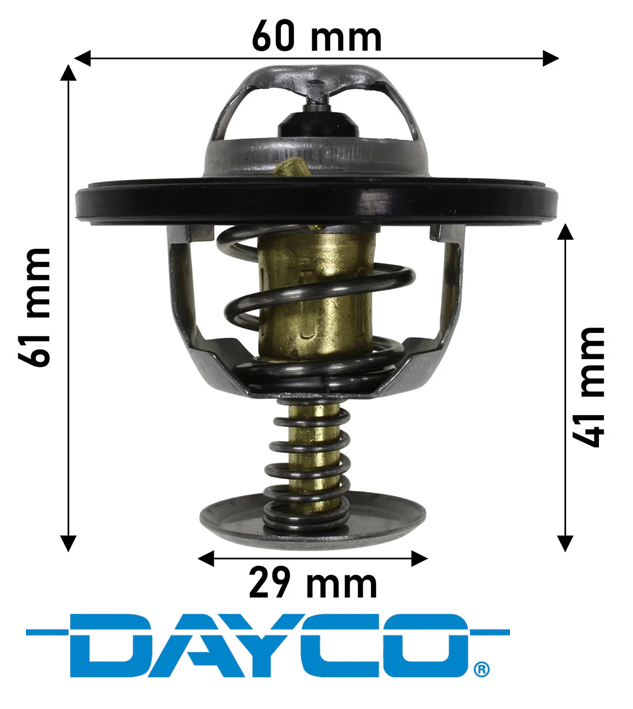 DAYCO 77 DEGREE THERMOSTAT TO SUIT MITSUBISHI PAJERO NJ NK NL NM NP NS NW NX 4M40T 4M41T TURBO DIESEL 2.8L 3.2L I4