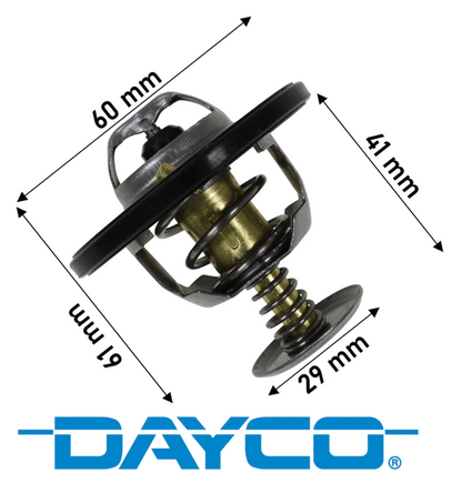 DAYCO 77 DEGREE THERMOSTAT TO SUIT MITSUBISHI PAJERO NJ NK NL NM NP NS NW NX 4M40T 4M41T TURBO DIESEL 2.8L 3.2L I4