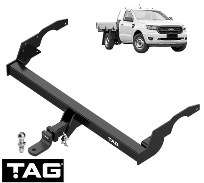 TAG HEAVY DUTY TOW BAR FOR FORD RANGER PX1 PX PX3 DPAT P4AT YN2S 2.0L 2.2L 2.5L I4 CAB CHASSIS ONLY