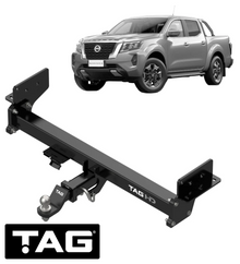 TAG HEAVY DUTY 3-PIECE DESIGN TOW BAR TO SUIT NISSAN NAVARA NP300 D23 YS23DDTT 2.3 I4 STYLESIDE ONLY