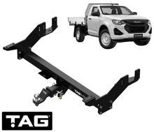 TAG HEAVY DUTY EXTENDED 3-PIECE DESIGN TOW BAR FOR ISUZU D-MAX TFR RZ4E-TC 1.9L I4 TRAYBACK ONLY