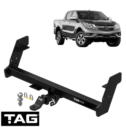 TAG HEAVY DUTY TOW BAR TO SUIT MAZDA BT-50 B22 B32 UP UR P4AT TURBO DIESEL 2.2 I4 4WD & RWD UTE ONLY