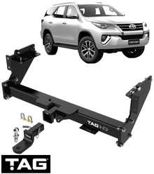 TAG HEAVY DUTY 3-PIECE DESIGN TOW BAR TO SUIT TOYOTA FORTUNER GUN156R 1GD-FTV 2.8L I4 FROM 08/2015