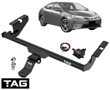 TAG STANDARD DUTY TOW BAR & UNIVERSAL WIRING KIT TO SUIT TOYOTA COROLLA ZRE172R 2ZR-FE 1.8L I4