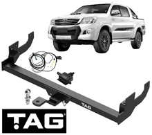 TAG STANDARD DUTY TOW BAR & WIRING KIT TO SUIT TOYOTA 1KD-FTV 2KD-FTV 2TR-FE 2.7L 2.5L 3.0L I4