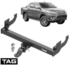 TAG HEAVY DUTY TOW BAR TO SUIT TOYOTA HILUX WORKMATE TGN16R TGN26R TGN111R TGN121R 2TR-FE 2.7L I4