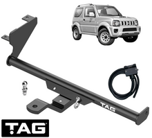 TAG STANDARD DUTY TOW BAR & UNIVERSAL WIRING KIT TO SUIT SUZUKI JIMNY SN413 M13A M13AA G13BB 1.3L I4