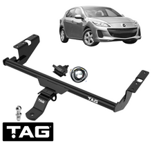 TAG STANDARD DUTY TOW BAR & WIRING KIT TO SUIT MAZDA3 BL L5 L5-VE 2.5L I4 SP25 MODELS ONLY