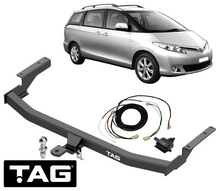 TAG STANDARD DUTY TOW BAR & WIRING KIT TO SUIT TOYOTA TARAGO ACR50R 2AZ-FE 2.4L I4 FWD ONLY