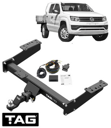 HEAVY DUTY 3-PIECE TOW BAR & BRINK WIRING KIT FOR VOLKSWAGEN AMAROK NF DXKB 2.0 I4 EXTENDED TRAYBACK