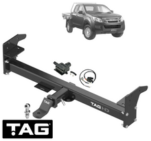 TAG HEAVY DUTY 3-PIECE DESIGN TOW BAR & WIRING KIT FOR ISUZU D-MAX TFR TFS 4JJ1-TC 3.0 I4 TO 07/2020