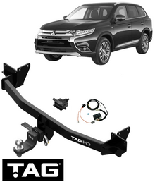 HEAVY DUTY TOW BAR & WIRING KIT FOR MITSUBISHI OUTLANDER ZJ ZK ZL 4B12 4J12 2.4 I4 11/12 ON TO 07/21