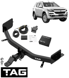 TAG HEAVY DUTY 1-PIECE TOW BAR & BRINK WIRING KIT TO SUIT HOLDEN TRAILBLAZER RG LWH LWN 2.8L I4