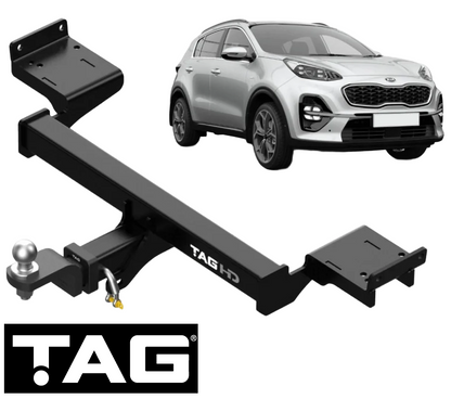 TAG HEAVY DUTY TOW BAR TO SUIT KIA SPORTAGE QL QLE G4KJ G4NA D4HA TURBO DIESEL 2.0L 2.4L I4