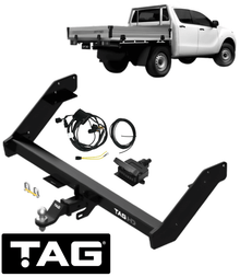 TAG HD EXTENDED TOW BAR & WIRING KIT FOR MAZDA BT-50 B22 B32 UP UR P4AT 2.2 I4 4WD & RWD CAB CHASSIS