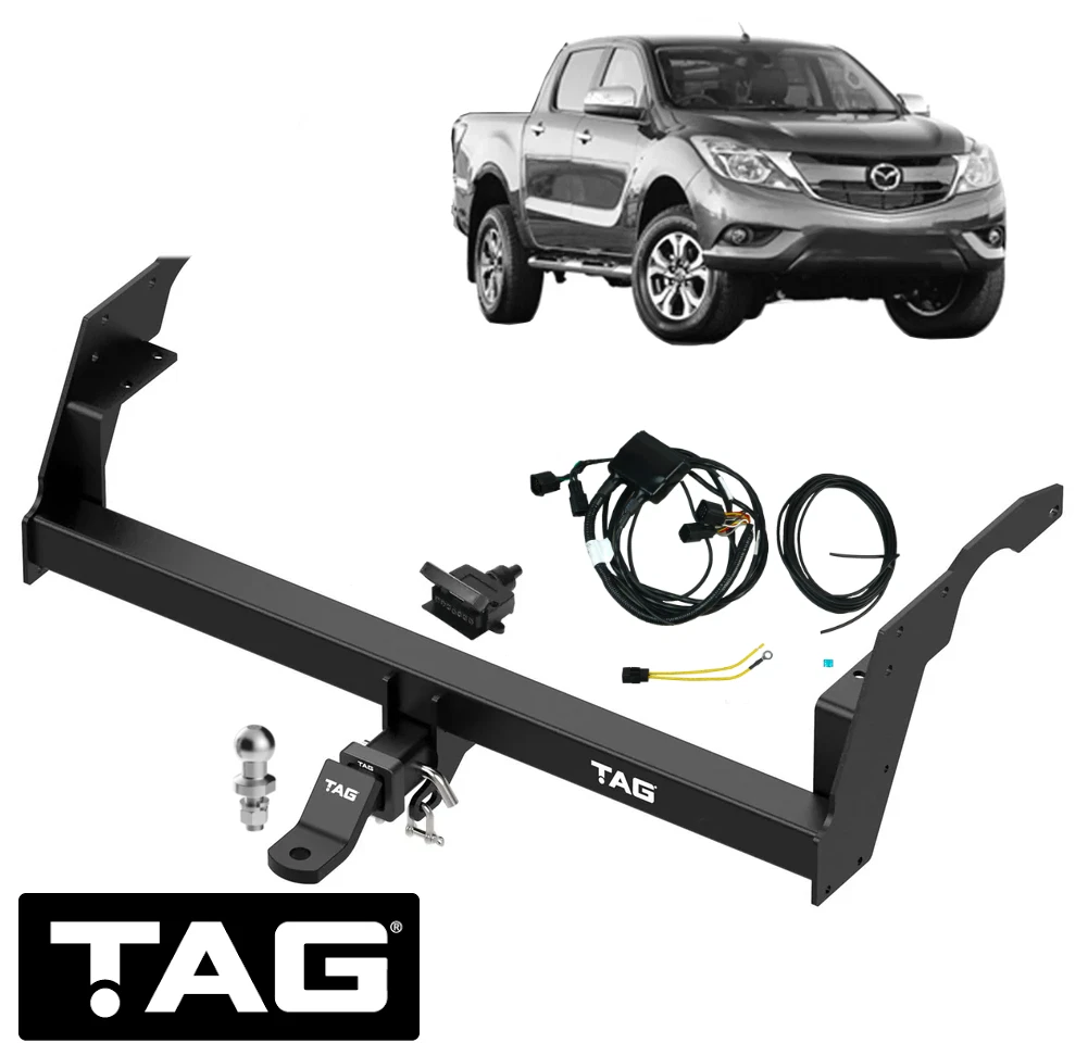 TAG HEAVY DUTY TOW BAR & WIRING KIT TO SUIT MAZDA BT-50 UP UR P4AT 2.2L I4 4WD & RWD STYLESIDE ONLY
