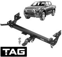 TAG HEAVY DUTY 3-PIECE DESIGN TOW BAR TO SUIT ISUZU D-MAX TFS 4JJ1-TCX 3.0L I4 TILL 07/2020