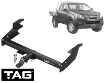TAG HEAVY DUTY EXTENDED 3-PIECE TOW BAR FOR ISUZU D-MAX TFR TFS 4JJ1-TC 3.0 I4 TILL 07/2020 TRAYBACK