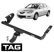 TAG STANDARD DUTY TOW BAR FOR MAZDA3 BK LF-DE LF-VE LF50 LF72 LFN7 LFN8 2.0L I4 HATCHBACK ONLY
