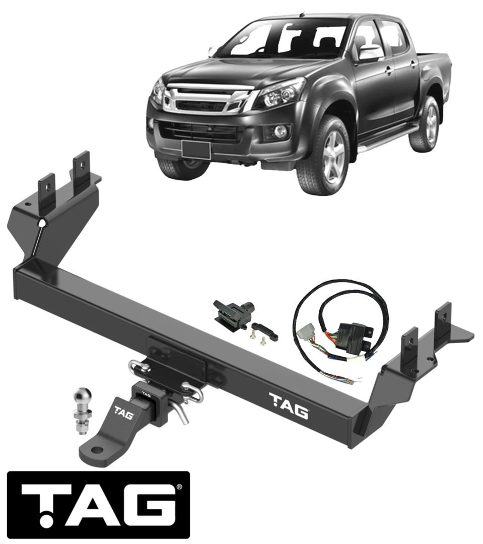 HD TOW BAR & WIRING KIT FOR ISUZU D-MAX RC TFR TFS TF 4JK1-TC 4JJ1-TC 4JJ1E4CL 2.5L 3.0 I4 STYLESIDE