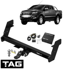 TAG HD 3-PIECE DESIGN TOW BAR & BRINK WIRING KIT FOR FORD RANGER PX2 P5AT 3.2 I5 6/16 ON TO 6/22 UTE