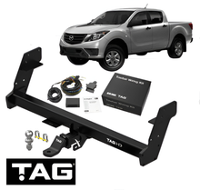 TAG HD 3-PIECE TOW BAR & BRINK WIRING KIT FOR MAZDA BT-50 UP UR P5AT 3.2L I5 4WD & RWD STYLESIDE
