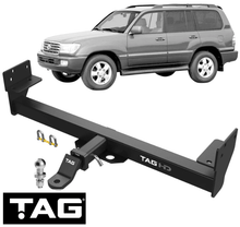 TAG HEAVY DUTY TOW BAR TO SUIT TOYOTA LANDCRUISER HDJ100R 1HD-FTE TURBO DIESEL 4.2L I6