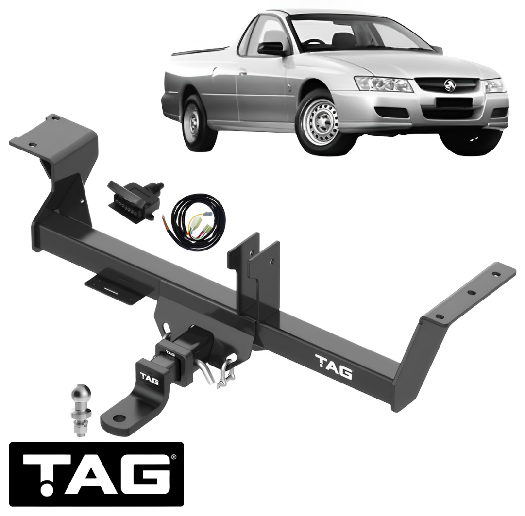 TAG HEAVY DUTY TOW BAR & WIRING KIT TO SUIT HOLDEN COMMODORE VU VY ECOTEC L36 L67 S/C 3.8L V6 UTE