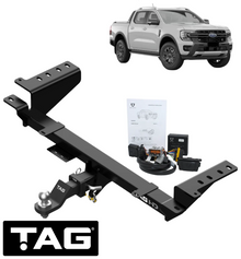 TAG HEAVY DUTY TOW BAR & WIRING KIT TO SUIT FORD RANGER PY T6.2 BF2S 3.0L V6 STYLESIDE ONLY