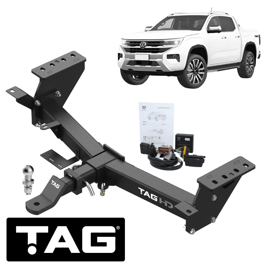 TAG HEAVY DUTY TOW BAR &amp; WIRING KIT TO SUIT VOLKSWAGEN AMAROK NF DXWA TURBO DIESEL 3.0L V6 STYLESIDE