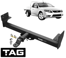 TAG HEAVY DUTY TOW BAR TO SUIT FORD FALCON AU BA FG BARRA 245T 270T YTR MPFI SOHC 4.0 I6 CAB CHASSIS