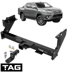 TAG HEAVY DUTY 3-PIECE DESIGN TOW BAR TO SUIT TOYOTA HILUX GGN120R 1GR-FE 4.0 V6 STYLESIDE ONLY