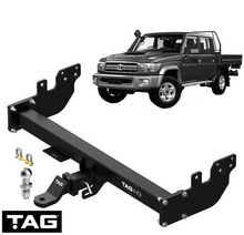 TAG HEAVY DUTY TOW BAR TO SUIT TOYOTA LANDCRUISER VDJ79R VDJL79R 1VD-FTV TURBO DIESEL 4.5L V8