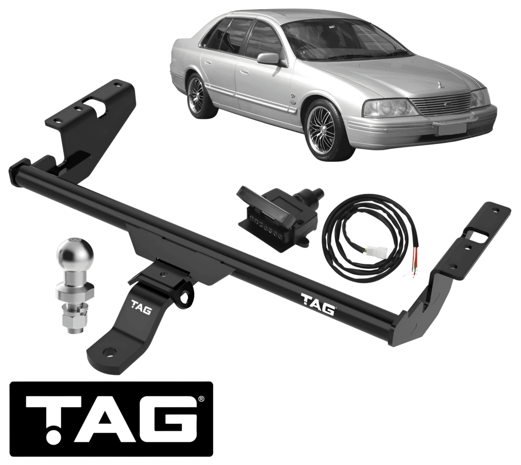 TAG STD DUTY TOW BAR & WIRING KIT FOR FORD WINDSOR OHV MPFI 98ZY MNL MNJ 98ZU 98ZS SY56 5.0L 5.6L V8