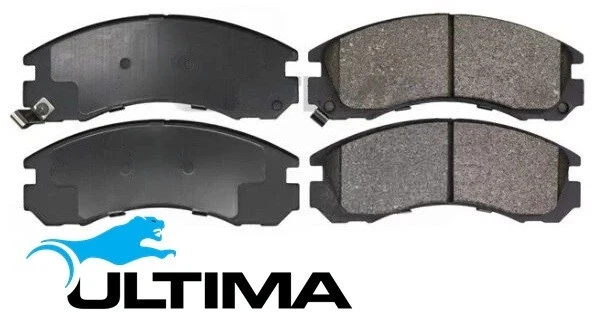 ULTIMA FRONT BRAKE PAD SET TO SUIT MITSUBISHI FTO DE2A 4G93 1.8L I4 TWIN PISTON CALIPER