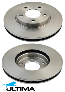 ULTIMA FRONT VENTED DISC BRAKE ROTOR SET TO SUIT MAZDA TRIBUTE CU EP YU YF 2.0L I4 4WD ONLY