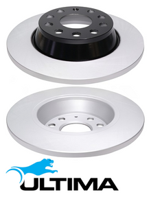 ULTIMA REAR SOLID DISC BRAKE ROTORS TO SUIT AUDI Q3 8U CFFB CFGC CUVC DFTA CUWA DFUA 2.0 I4 OD 282MM