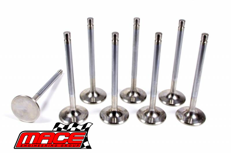 SET OF 8 MACE STANDARD EXHAUST VALVES TO SUIT HOLDEN 253 308 4.1L 5.0L V8